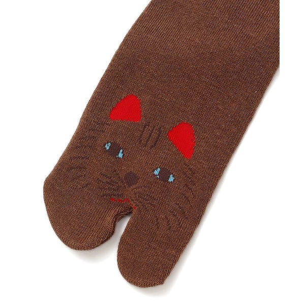 Chaussette Tabi - Chat Neko Marron (L) - Image 3