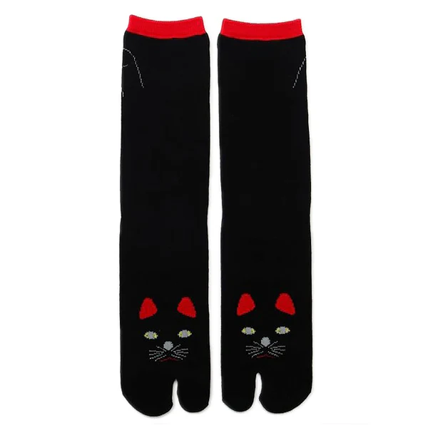Chaussette Tabi - Chat Neko Noir (L) - Image 3