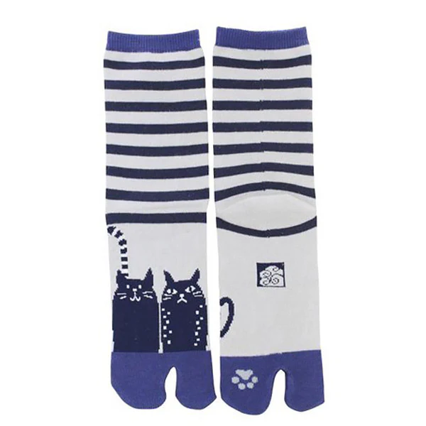 Chaussette Tabi - Chat Rayure (M) - Image 2