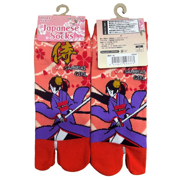 Chaussette Tabi Japanese Socks - Samourai Girl (Unisex)