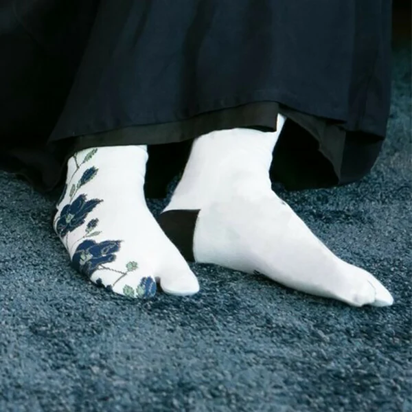 Chaussette Tabi - Magnolia, White (M)