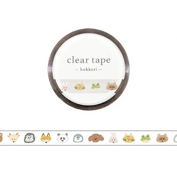 Clear Tape Hokkori Animal