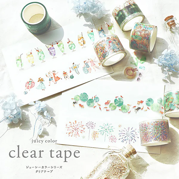 Masking Tape Clear Tape - Juicy Color, Natsu Komono - Image 3