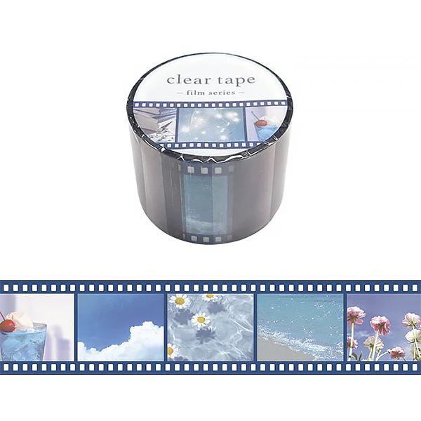 Clear Tape Landscape - Film, Blue
