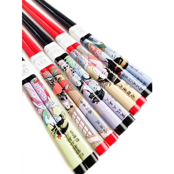 Coffret Baguettes Ukiyo-e, Les Trois Beautés de Notre Temps - Image 2