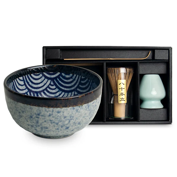 Coffret Cadeaux - Kit Matcha Traditionnel, Vague