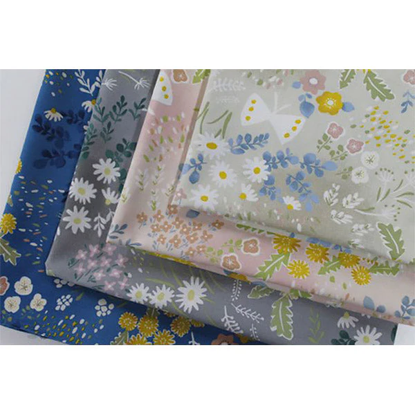 Tissu Japonais Minah - Gris, 50X50CM - Image 2
