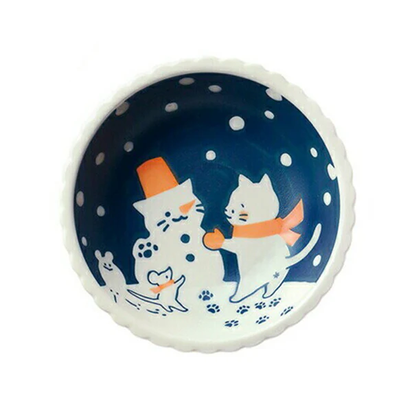 Assiette Creuse, Coupelle Chat Snow - Cat & Biscuit, 13.9cm
