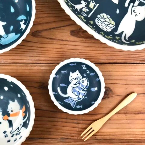 Coupelle Chat Good Night Fish - Cat & Biscuit, 10.5cm