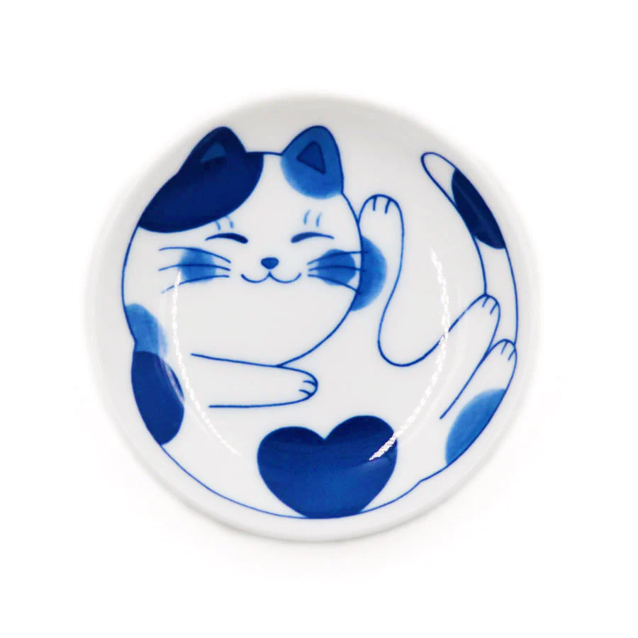 Coupelle Nekobura - Chat Blanc, 10cm