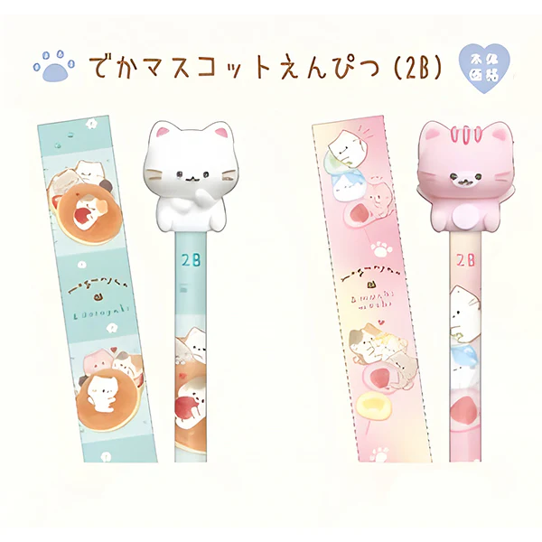 Crayon à Papier Mogu-nyan - Chat Blanc, 2B - Image 2