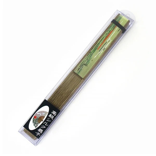 Eventail Ayame - Grue & Pins - Image 3