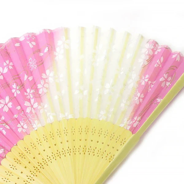 Eventail Ayame - White Cherry Blossom - Image 3