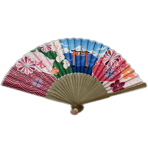 Eventail Honoka - Chirimen Fuji