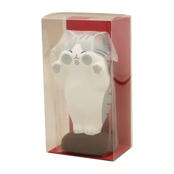 Figurine Chat Farceur - Gris - Image 3