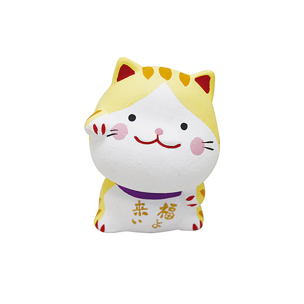 Figurine Chat Omikuji - Yellow