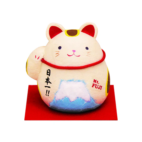 Figurine Chat Porte Bonheur - Fuji Japan N° 1, Chigiri Washi - Image 2