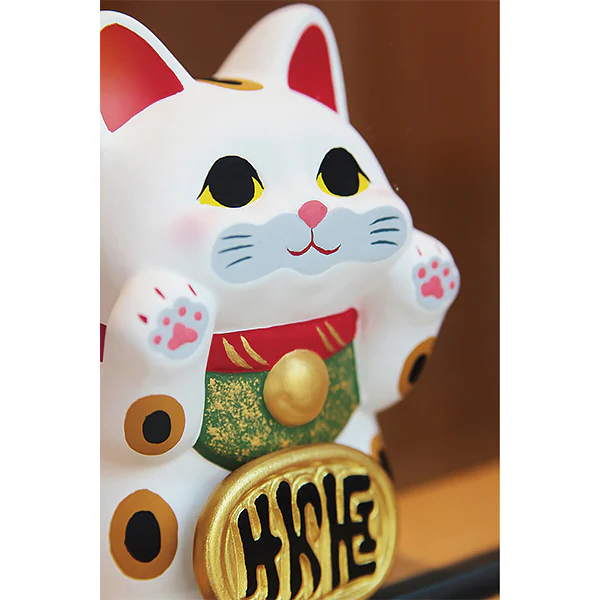 Figurine Maneki Neko - Chat Porte Bonheur, Blanc