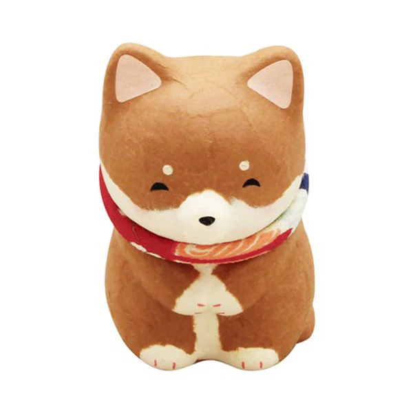Figurine Shiba Inu Salutation - Roux, Papier Mâché - Image 2
