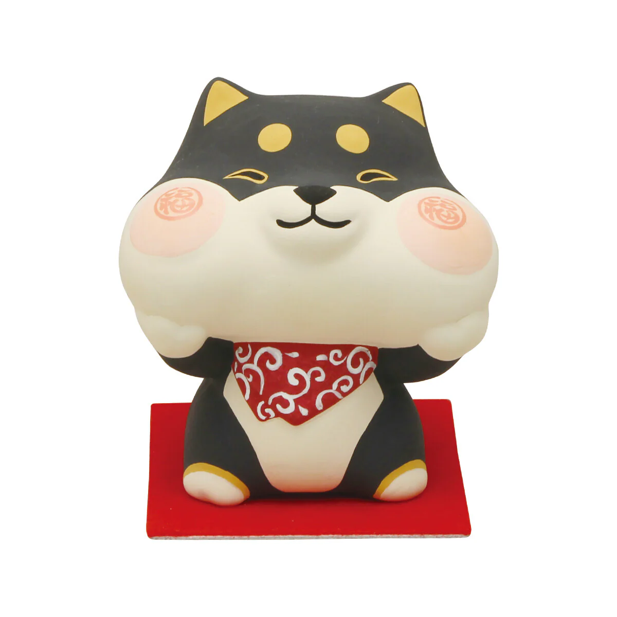 Figurine Shiba Fukusai Hoho - Black Shiba - Image 2
