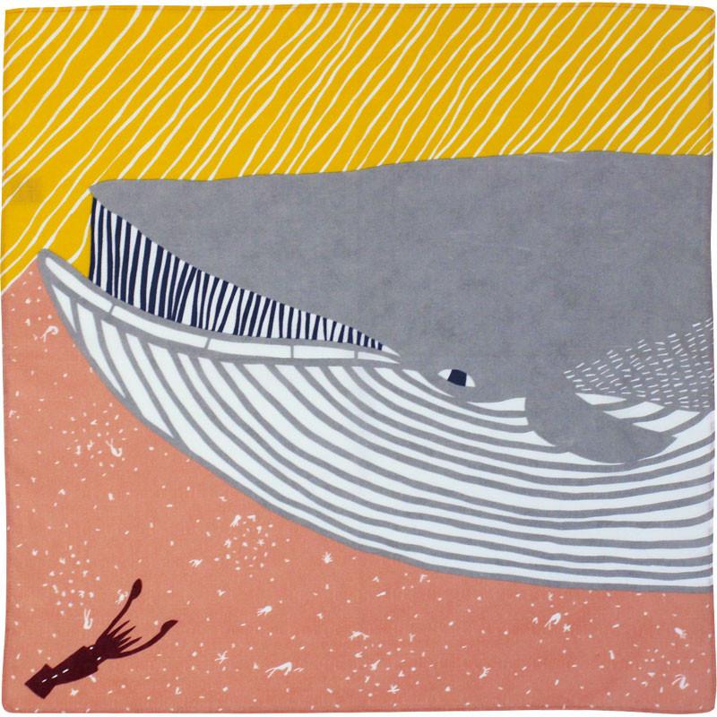Furoshiki Baleine Rose, 50x50cm - Image 2