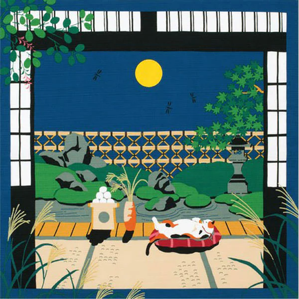 Furoshiki Chat - Claire De Lune, 50x50cm - Image 2