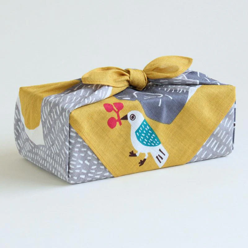 Furoshiki Gorille Moutarde, 50x50cm - Image 3