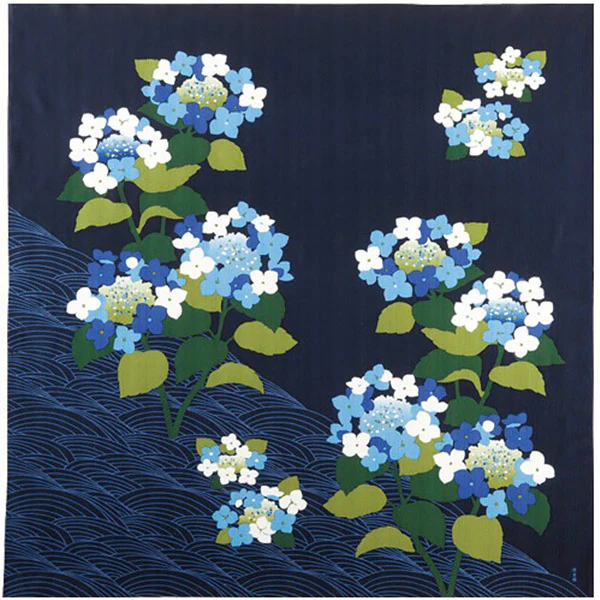 Furoshiki Hortensia, 90x90cm