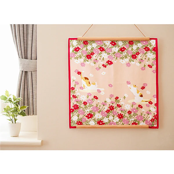 Furoshiki Kobu - Chat & Fleur de Cerisier, 50x50cm - Image 3