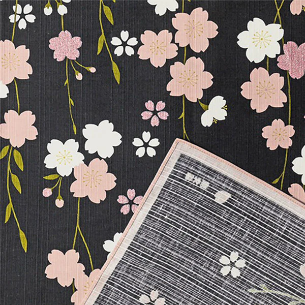 Furoshiki Kobu - Cherry Blossom At Night, 90x90cm - Image 3