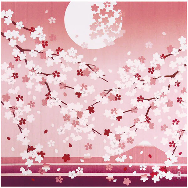 Furoshiki Kobu - Cherry Blossom View, 50x50cm