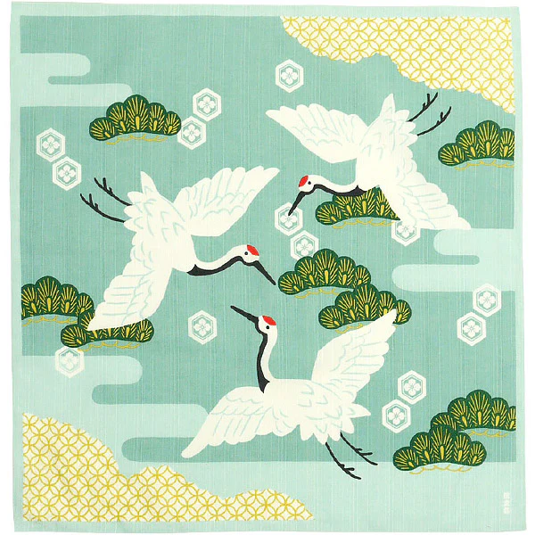 Furoshiki Kofu - Grue & Pin, 50x50cm