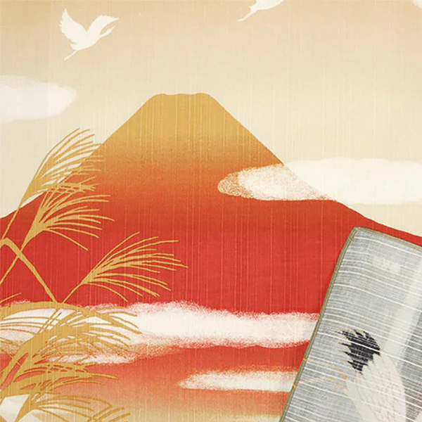 Furoshiki Kofu - Grue & Fuji, 50x50cm - Image 3