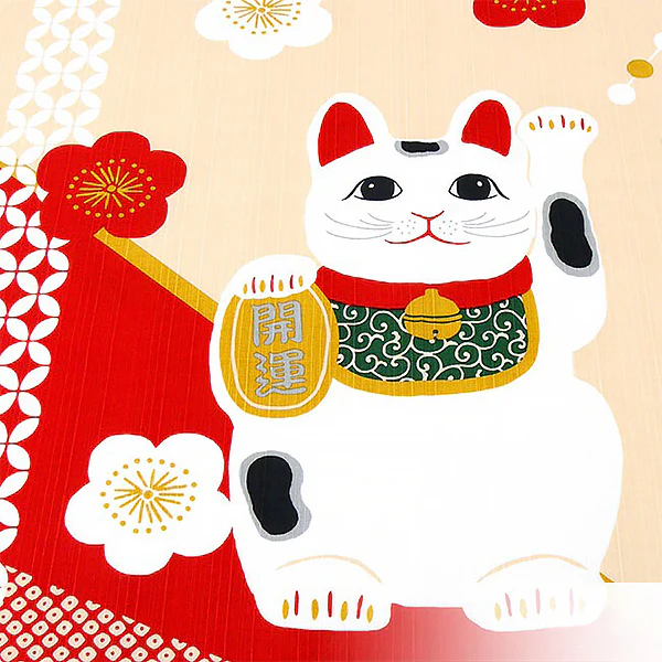 Furoshiki Kofu - Maneki Neko, 50x50cm - Image 3