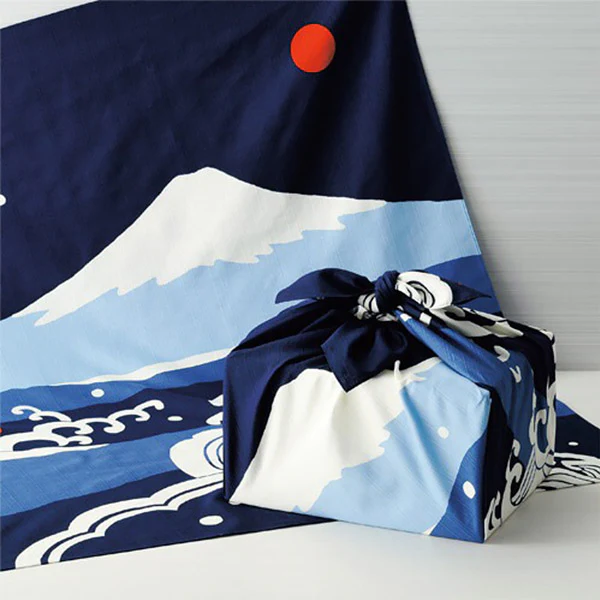 Furoshiki Kofu - Mont Fuji & Big Waves, 90x90cm - Image 3