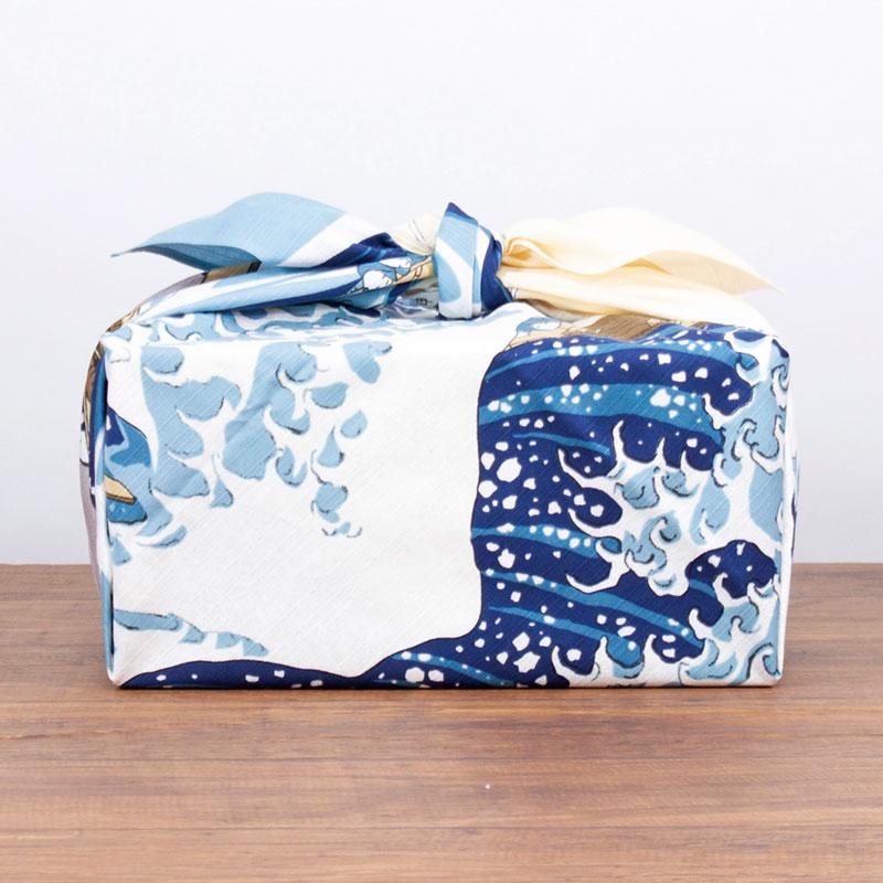 Furoshiki La Vague de Kanagawa - Hokusai, 104x104cm - Image 5