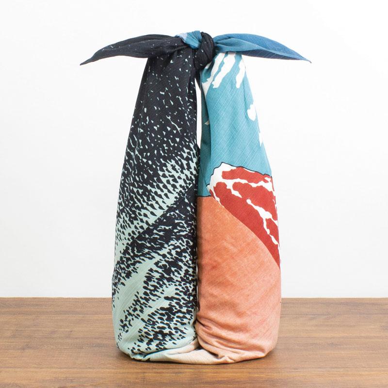 Furoshiki Mont Fuji - Hokusai, 104x104cm - Image 3