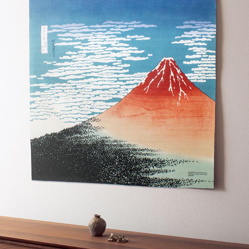 Furoshiki Mont Fuji - Hokusai, 104x104cm - Image 6