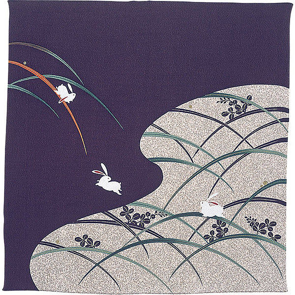 Furoshiki Usagi - Chirimen, 68x68cm