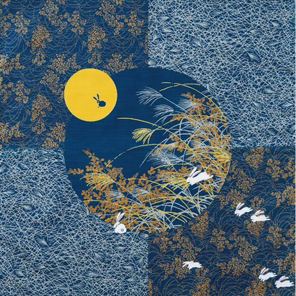 Furoshiki Usagi Moon, 50x50cm - Image 2