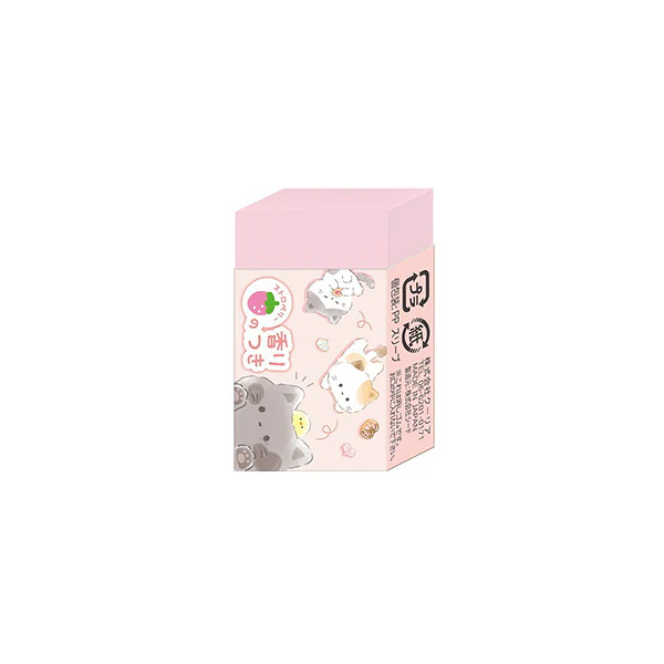 Gomme Rolling Animal - Chat Strawberry - Image 2