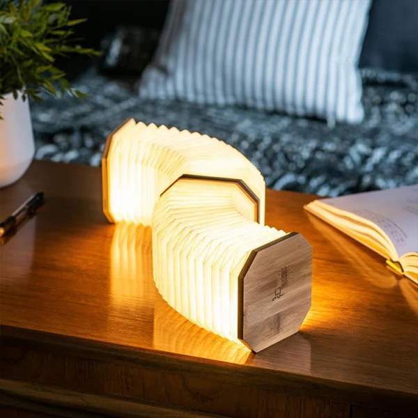 Smart Accordion - Lampe Accordéon, Bambou - Image 6