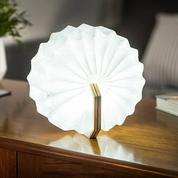 Smart Accordion - Lampe Accordéon, Noyer - Image 3