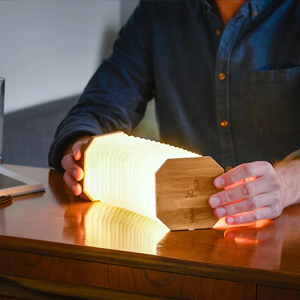 Smart Accordion - Lampe Accordéon, Noyer - Image 4