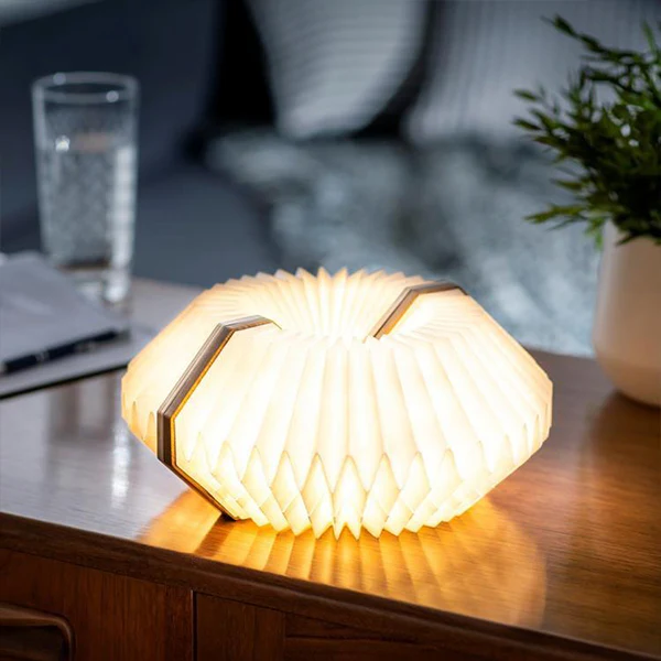 Smart Accordion - Lampe Accordéon, Noyer - Image 8