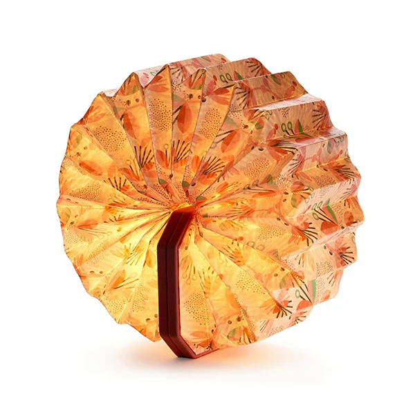 Smart Accordion - Lampe Accordéon Velours, Fleuri Rose - Image 5