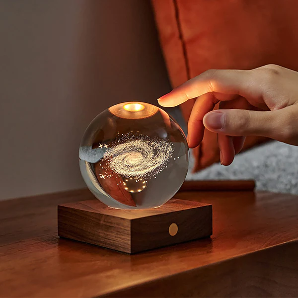 Lampe Amber Crystal - Galaxie, Noyer - Image 2