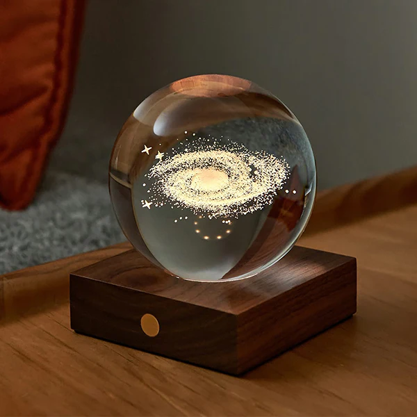 Lampe Amber Crystal - Galaxie, Noyer - Image 3