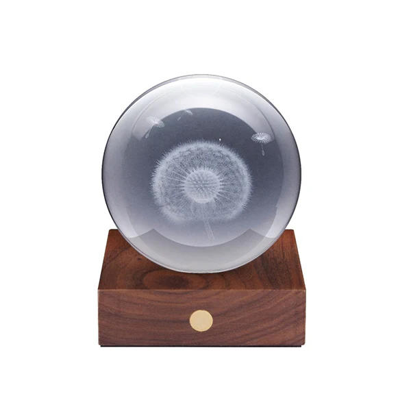 Lampe Amber Crystal - Pissenlit, Noyer - Image 4