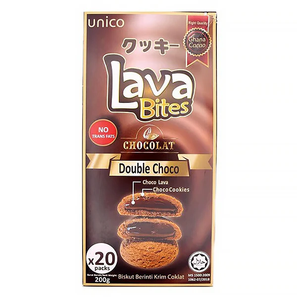 Lava Bites Cookie, Chocolat - Unico, 200g - Image 2